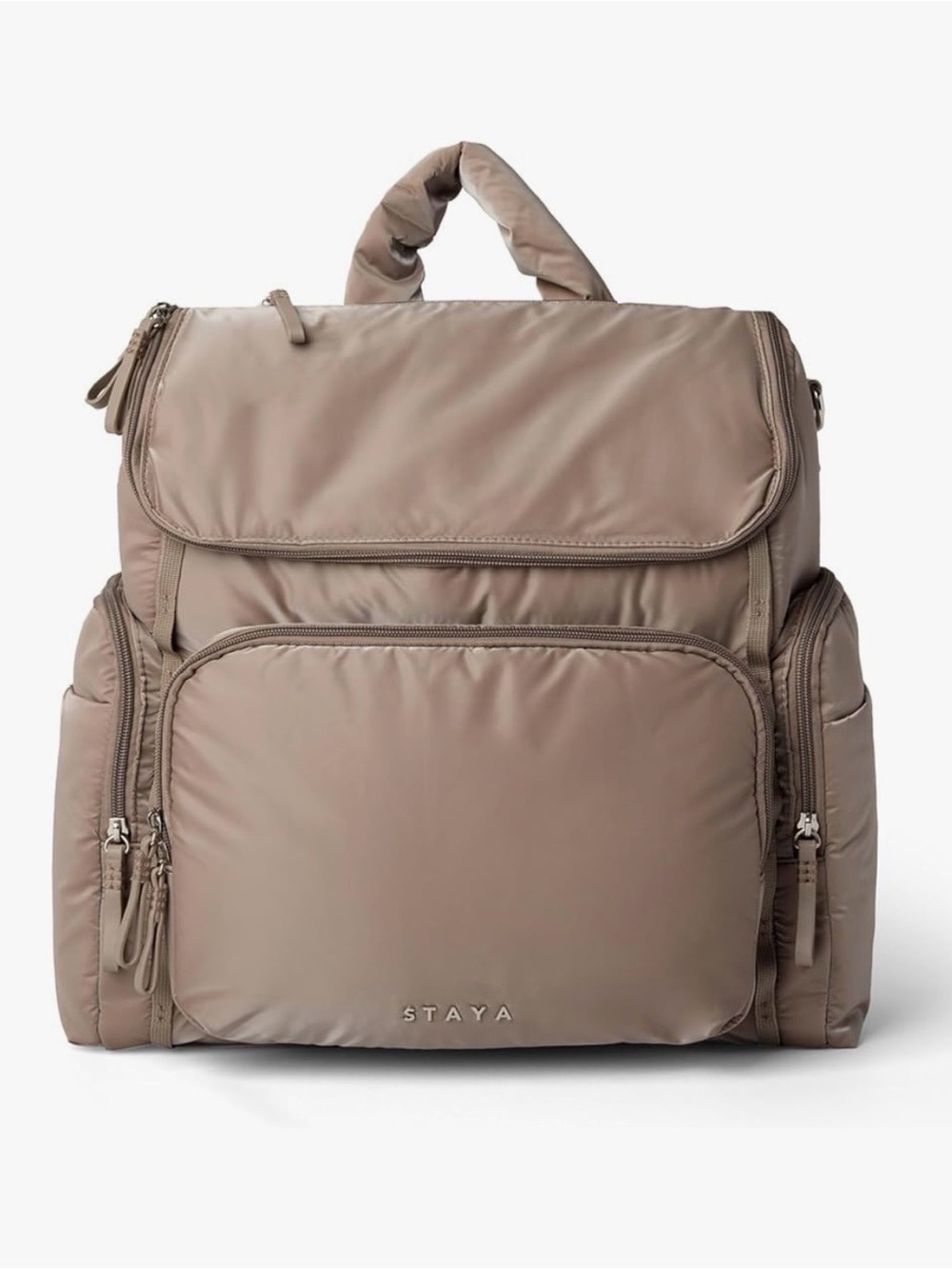 Staya Cloud Diaper Bag Backpack - Taupe